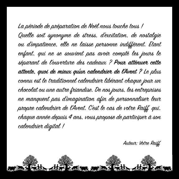 Calendrier de l'Avent 2024 - Gagnant(e) du Jour 17